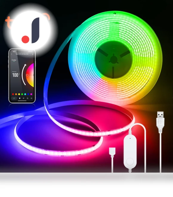 Smart WiFi RGB COB LED Strip — LED Strips, HOME-Auto-001
