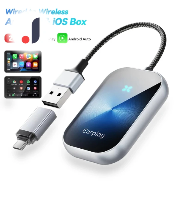 Wireless CarPlay Adapter 2 in 1 — Stereo Receivers, Timeless Home