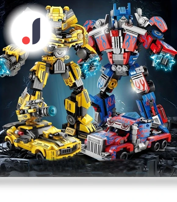 2 in 1 Robot-Car Construction Toy — Construction Kits, MagicMonkey