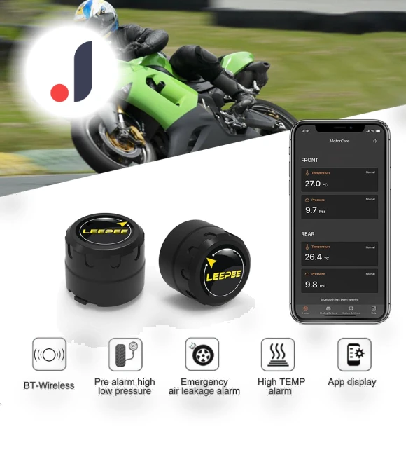 Bluetooth Tire Pressure Monitor System — TPMS Sensor Replacements, JOHO - CarGear