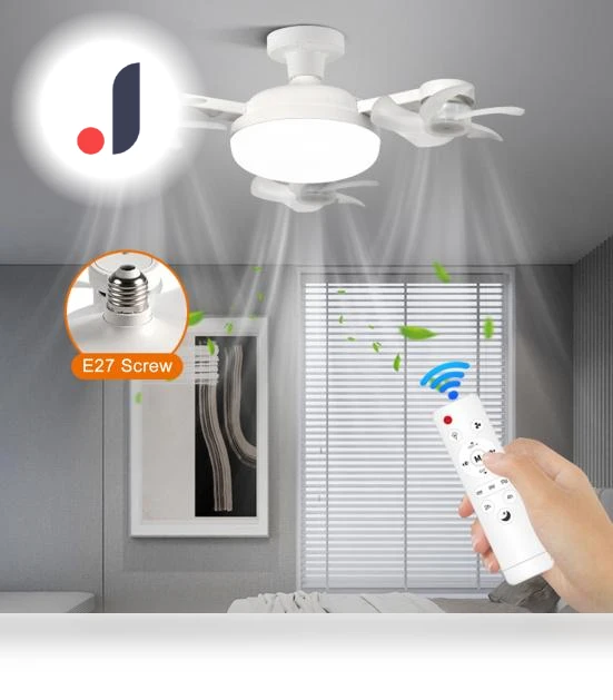 Ceiling Fan with 3-Color Temperature, Adjustable Brightness — Ceiling Fan Lighting Solutions, dooob