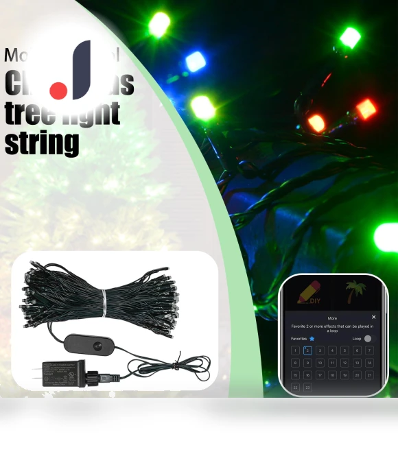 Christmas lights with shape display function — Trees, Challenge