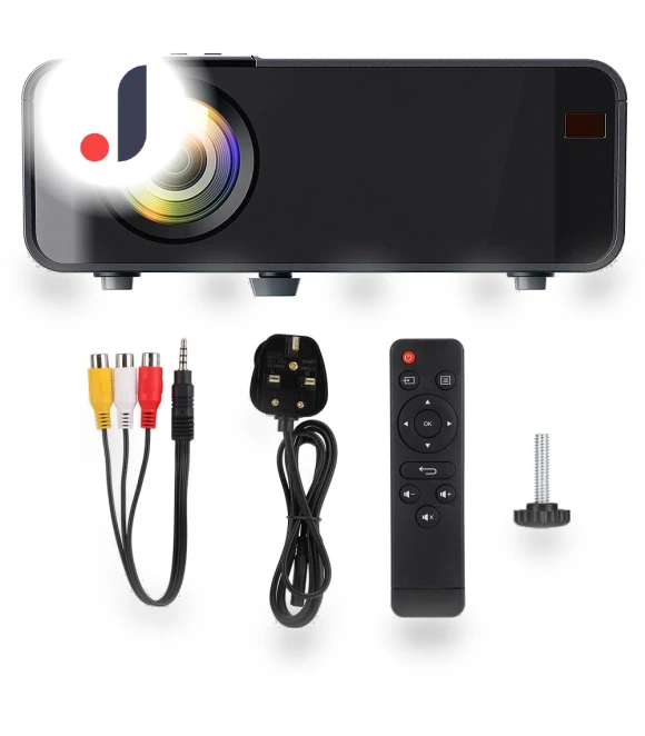 Portable 1080P LED Smart Projector — Home Theater Projectors, OutsideWorld