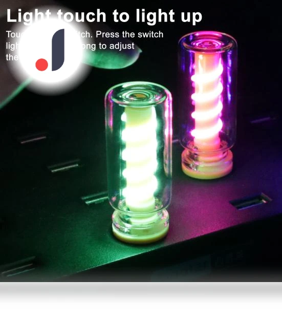 Retro Glass Bottle Night Light — Desk & Table Lighting, dooob