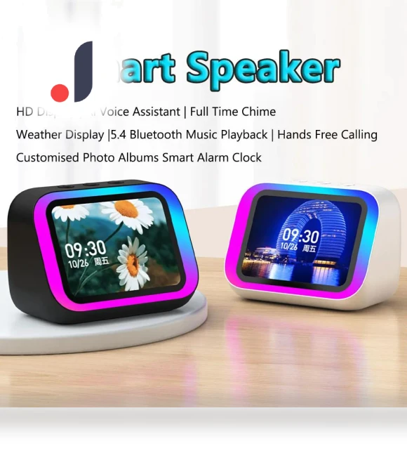 Smart Bluetooth Speaker with Large Screen — Portable Audio, ZJM Mall
