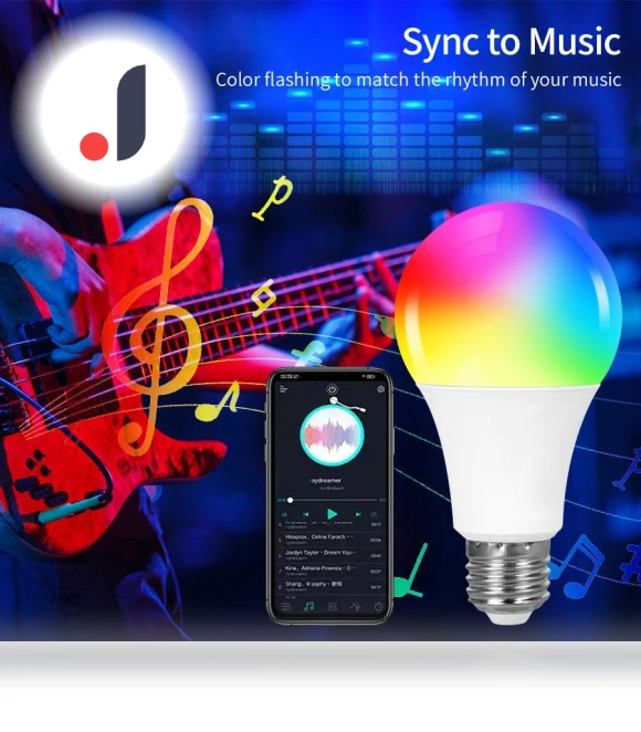 Smart LED Light Bulb E27 RGB — LED, Rainbow Rain
