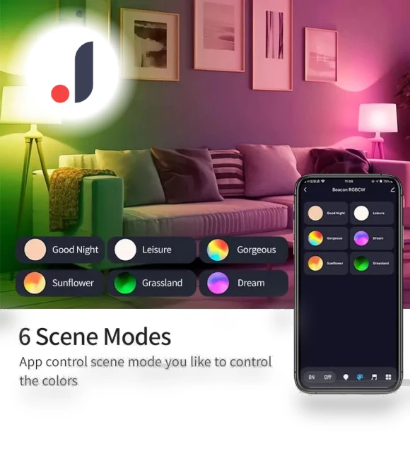 Smart LED Light Bulbs — LED, Rainbow Rain