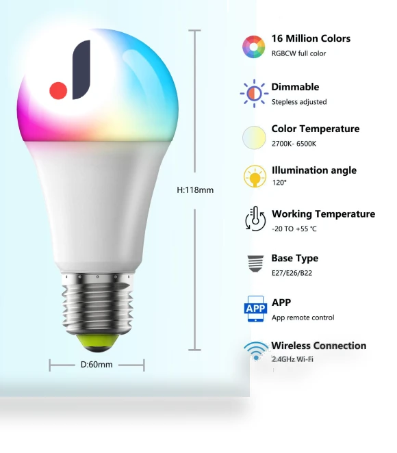 WiFi Smart LED Bulb — LED, KITCHEN-MALL