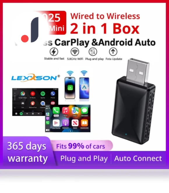 Wireless Carplay Android Auto Adapter — Phone Accessories, JOHO - CarGear