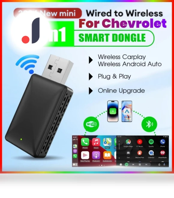 Wireless Carplay Android Auto Smart Dongle 2in1 — Stereo Receivers, JOHO - CarGear