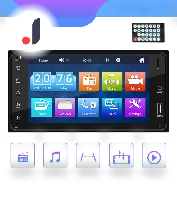 7-inch HD Touchscreen Car Radio — Stereo Receivers, XuYiEC