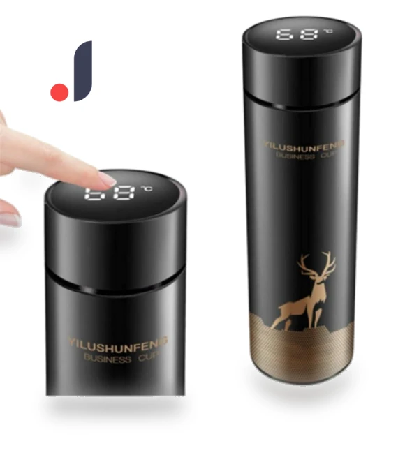 Smart Temperature Display Thermos — Travel Drinkware, Environmentally Reusable PD