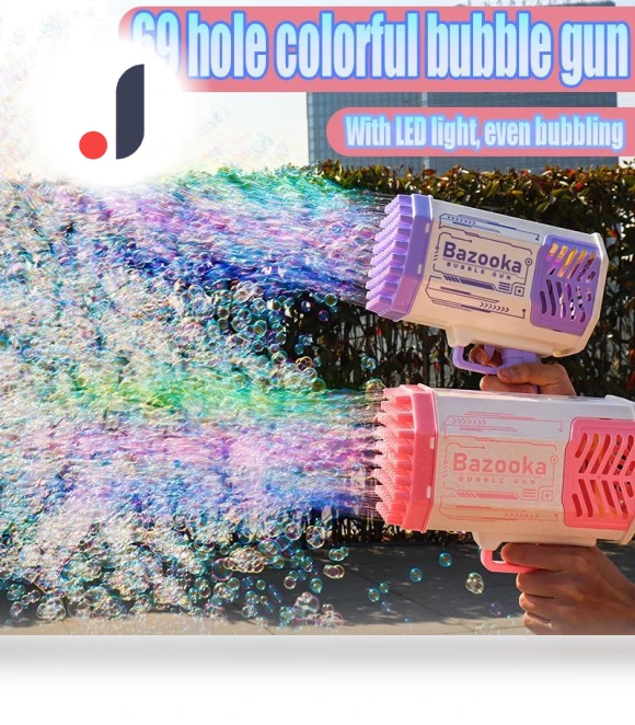 Automatic Bubble Machine Gun with Light Toys — Bubble Toys, Smart Mouse