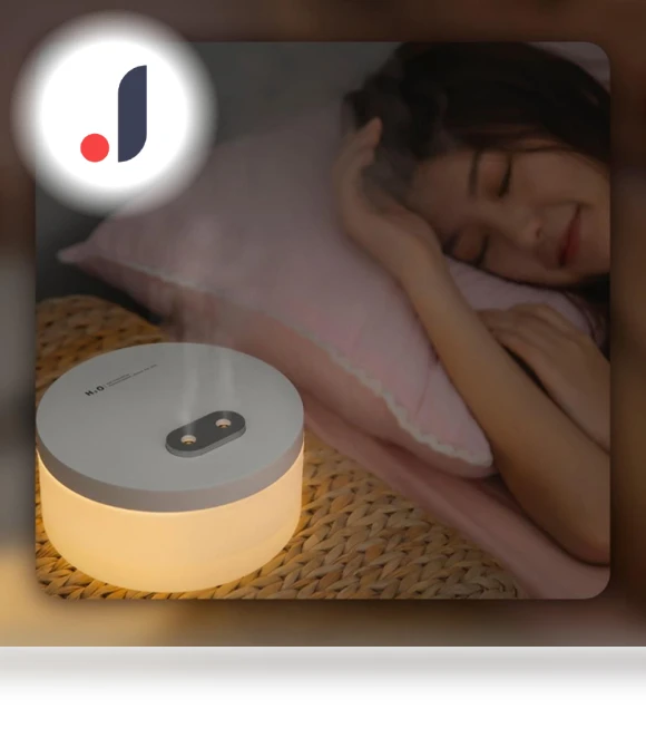 Cold Mist Humidifier with Night Light — Air Moisturizers, mianduijifengba