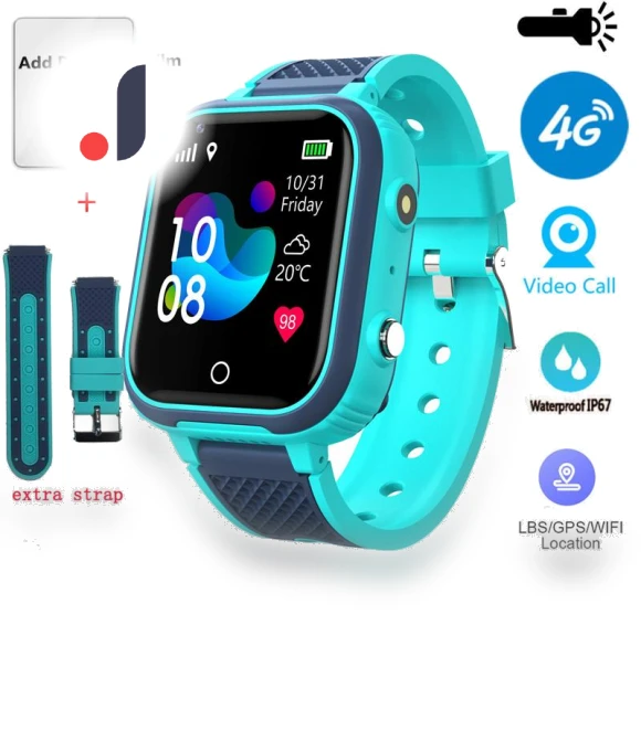 Kids GPS 4G Smartwatch — Wearable Accessories, greentiger