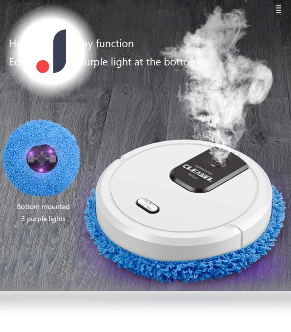 Smart Sweeping Robot with Humidification — Smart Cleaning Robots, The Sole Spot