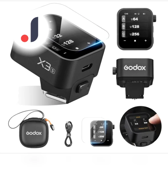 TTL HSS 2.4G Wireless Flash OLED Transmitter with Touch Screen — Camera Flashes, Godox