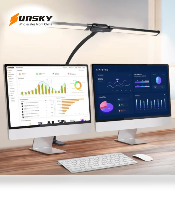 Gooseneck Tube LED Fill Light Double Head Clip Desk Lamp — Book Lights, PULUZ