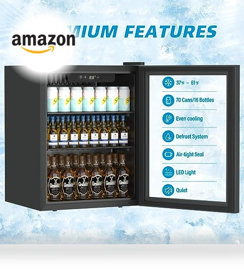Compact Beverage Refrigerator — Mini Fridges, Erivess