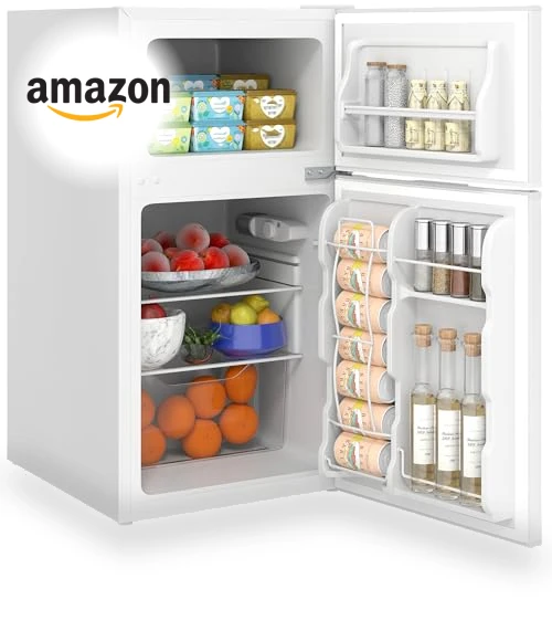Mini Fridge with Freezer — Mini Fridges, HOMCOM