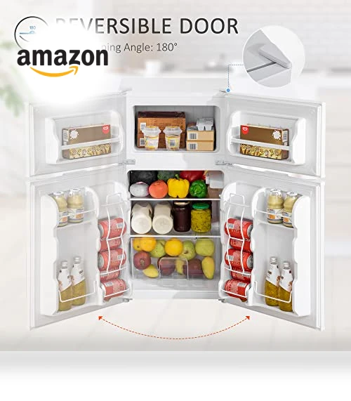Mini Fridge with Freezer — Mini Fridges, HOMCOM