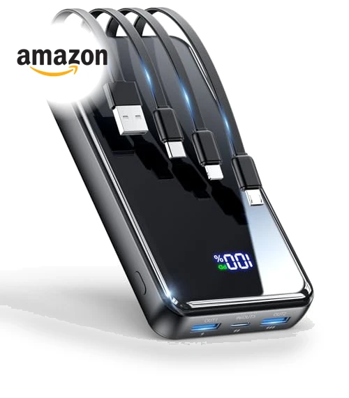 Portable Charger with Built-in Cables — Mobile Power Solutions, Shenzhen Zihao technology Co., LTD