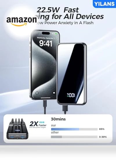 Portable Charger with Built-in Cables — Mobile Power Solutions, Shenzhen Zihao technology Co., LTD