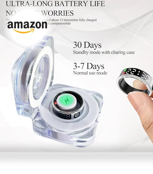 Smart Health Ring with Display — Smart Rings, Hivisuals