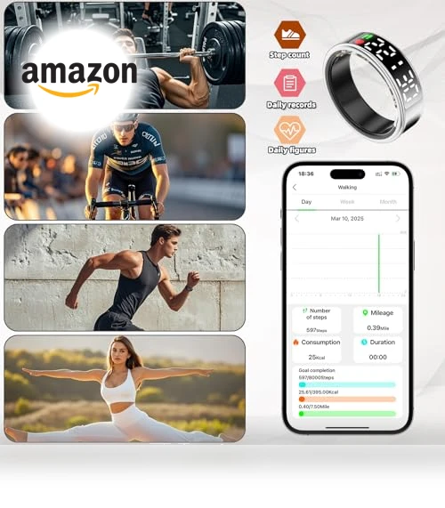 Smart Health Ring with Display — Smart Rings, Hivisuals