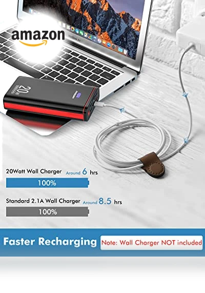 USB C Portable Charger PD 20W Fast Charging Power Bank — Chargers, Ayeway