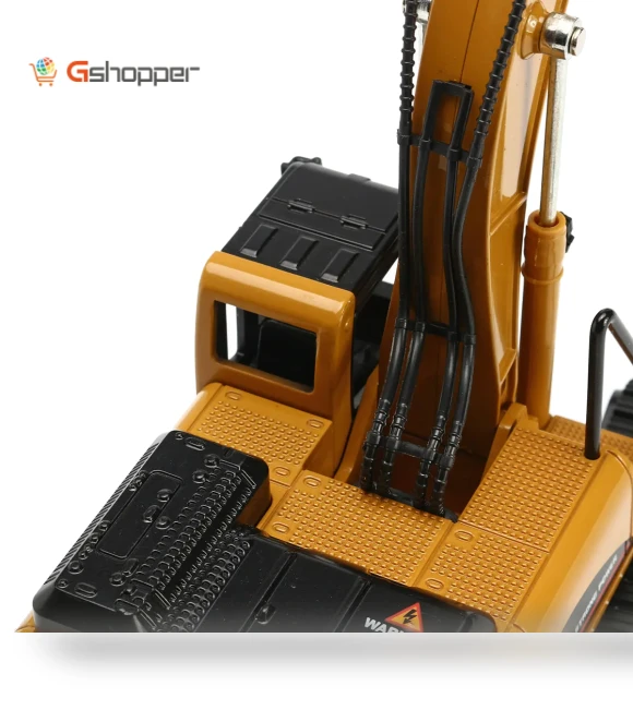 Excavator Diecast Model — Miniature Vehicles, HUINA