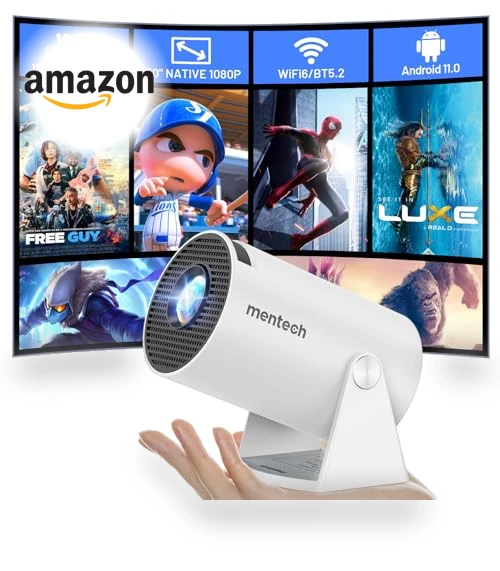 Mini Projector With WiFi and Bluetooth — Home Theater Projectors, Mentech