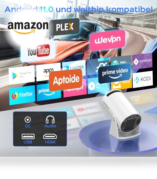 Mini Projector With WiFi and Bluetooth — Home Theater Projectors, Mentech