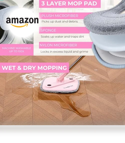 Smart Floor Mop with Separate Compartments — Mop Accessories, True & Tidy