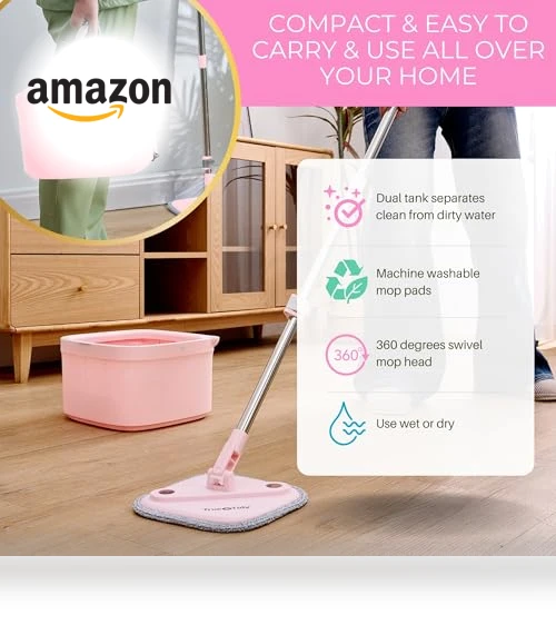 Smart Floor Mop with Separate Compartments — Mop Accessories, True & Tidy