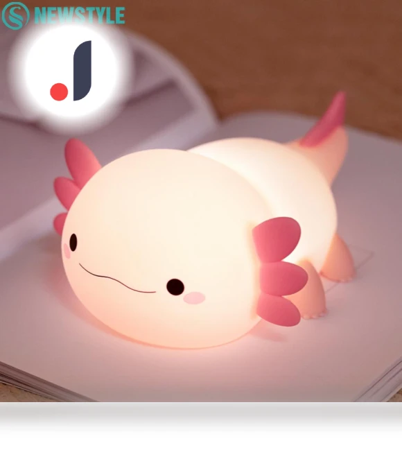 Cute Axolotl Night Light — Night Lights