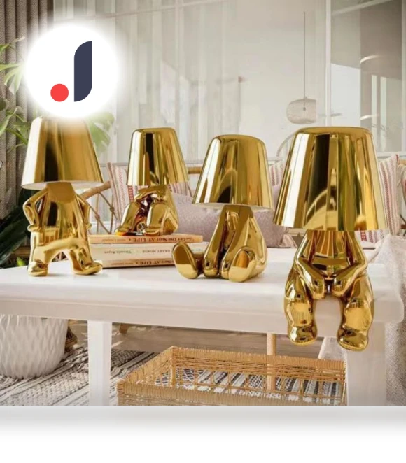Gold Bedside Lamp with USB Touch Dimming — Lamps & Shades, Cosy Homes