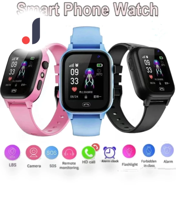 Kids Smart Watch with Voice Chat, SOS Call, SIM Card, and Camera — Smartwatches, greentiger