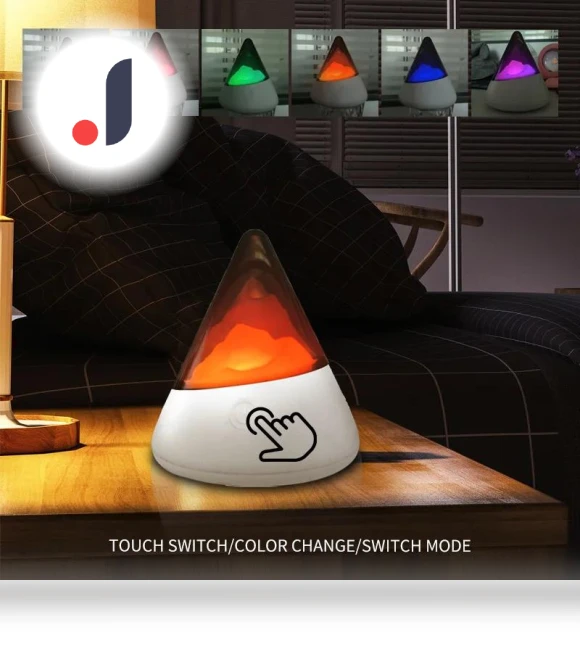 LED Night Light with Touch USB Charging RGB — Night Lights, Binchi Lighting Appliances