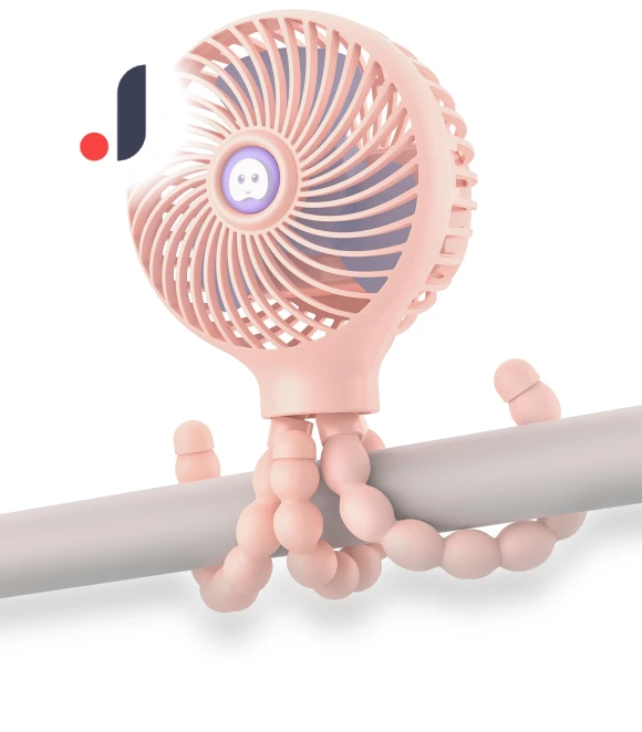 Portable Clip Fan with 3000mAh Capacity — Portable Cooling Solutions, Bai Fen Bai Electronic