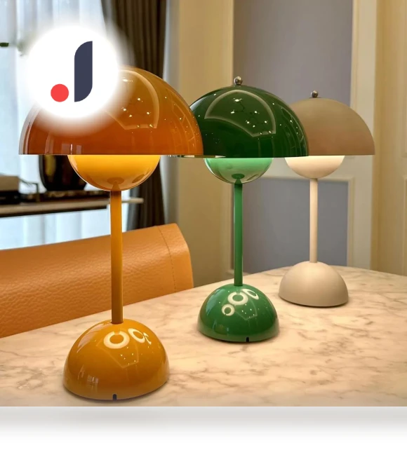 Rechargeable LED Mushroom Bud Flower Table Lamp — Desk & Table Lighting, Cosy Homes