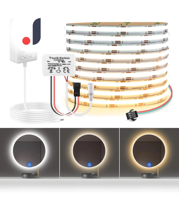 Replaceable CCT COB LED Strip — LED Strips, Rybakov Home Lighting