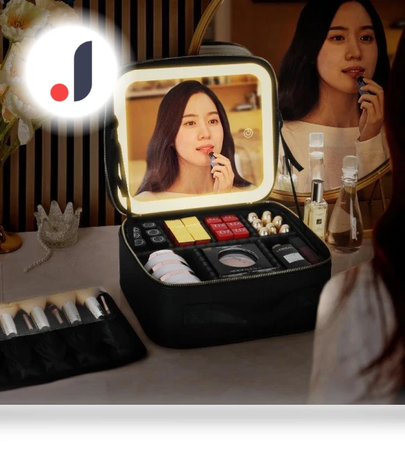 Smart LED Cosmetic Bag with Mirror — Cosmetic Cases, Makeup Kits