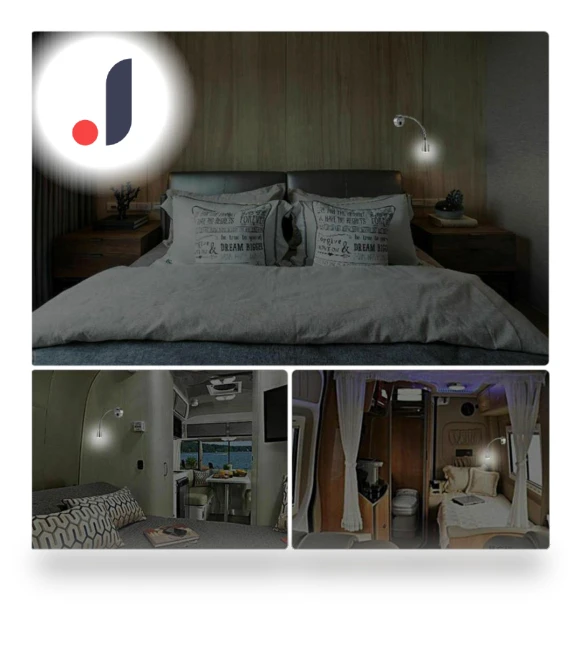 Wall-mounted touch-controlled LED reading lamp — Light Bars, Xudikou