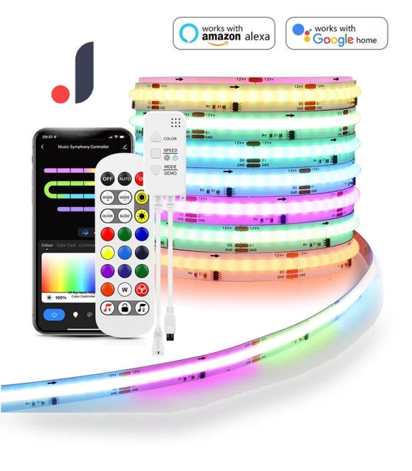 WiFi RGBIC COB Neon LED Strip — LED Strips, Rybakov Home Lighting