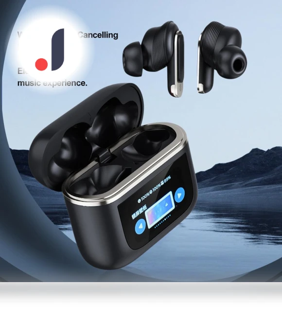 Wireless Earbuds with LED Touch Screen — In-Ear Headphones, Andoer