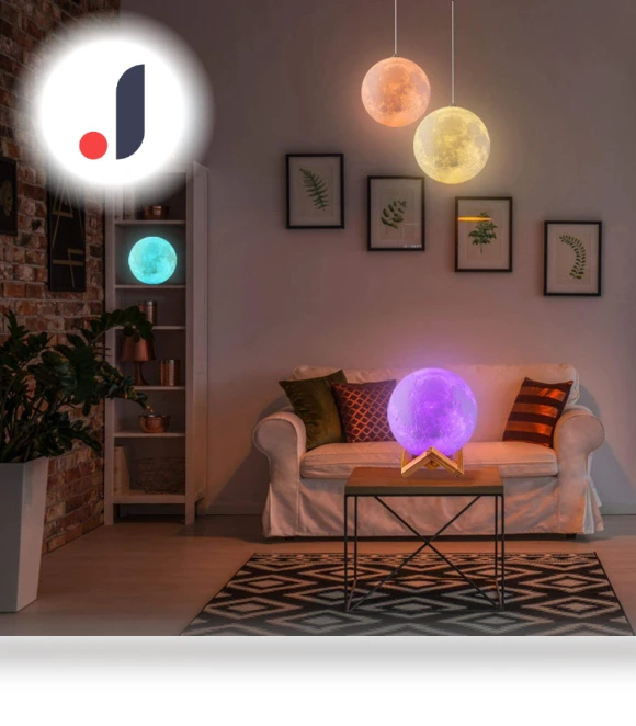 3D Moon Lamp Night Light — Night Lights, Navya Handicraft