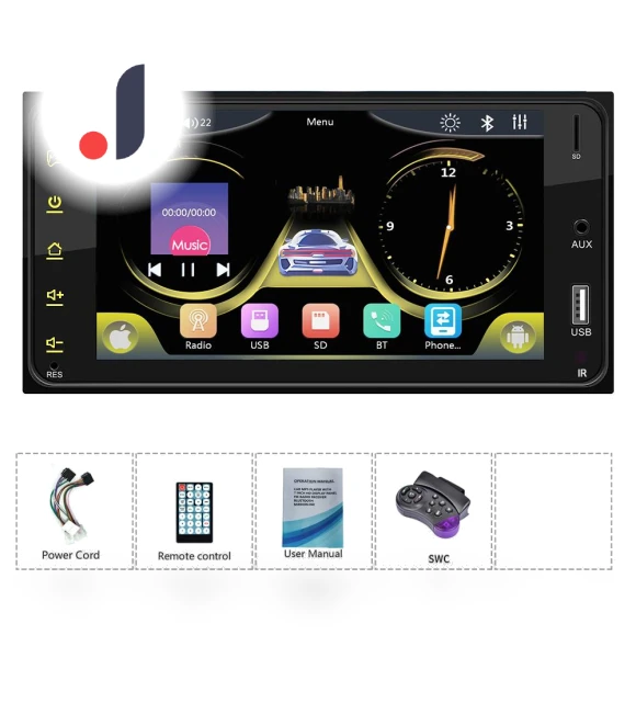 CarPlay Head Unit with Touch Screen — Stereo Receivers, HOME-Auto-001