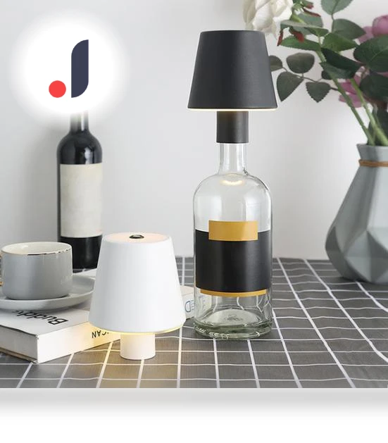 LED Wine Bottle Desk Lamp — Desk, Hello Garden
