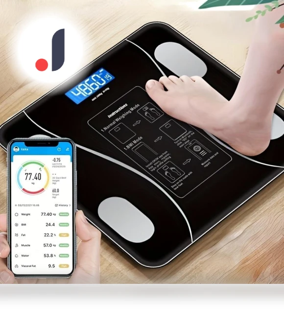 Smart Scale for Weight and Fat Measurement — Weight Management Tools, Fancy decoration